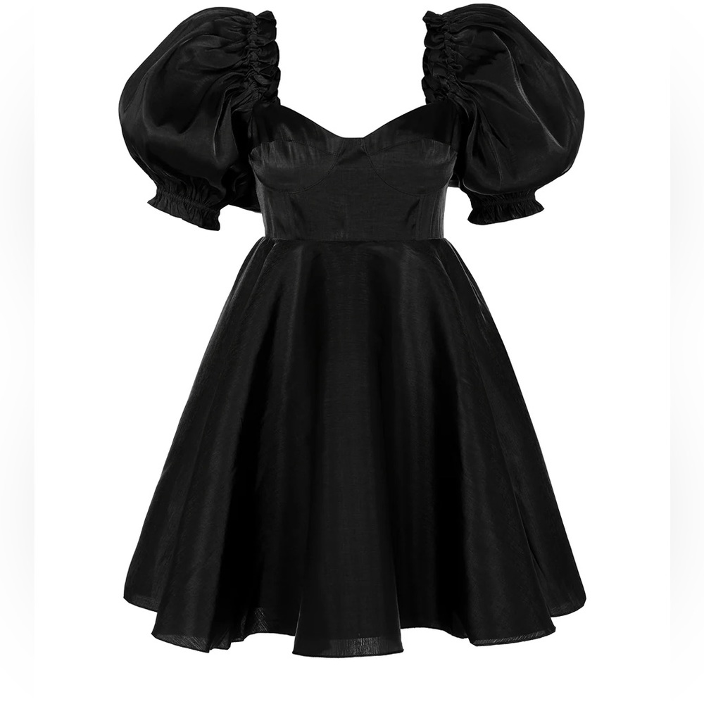 Selkie black swan parliament dress
